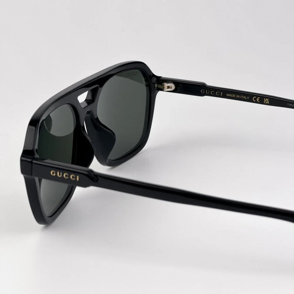 Gucci Pilot Sunglasses – Black Frame with Grey Lenses | Model: GG1823SA 001